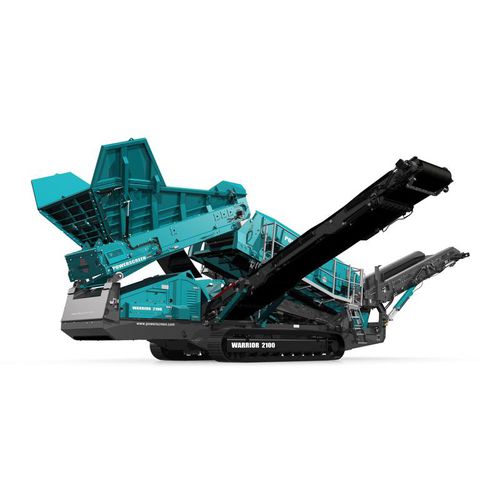 Criba para reciclaje - Warrior 2100 Triple - Powerscreen - móvil / para productos a granel / 2 fracciones