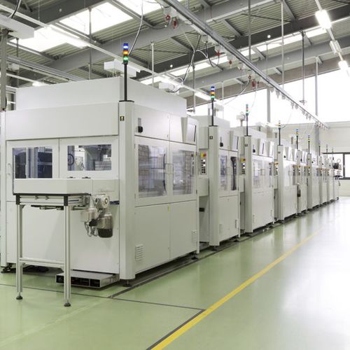 Línea de ensamblaje semiautomática - Wolf Produktionssysteme GmbH & Co.KG - de marcado / de soldadura