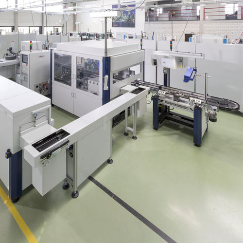 Línea de ensamblaje automática - Wolf Produktionssysteme GmbH & Co.KG - de soldadura