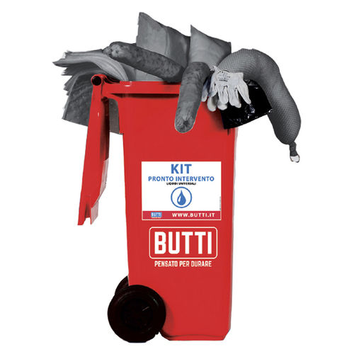 Kit de emergencia para contaminación con químicos - 909KL120 - BUTTI - para contaminación por hidrocarburos / anticontaminación universal