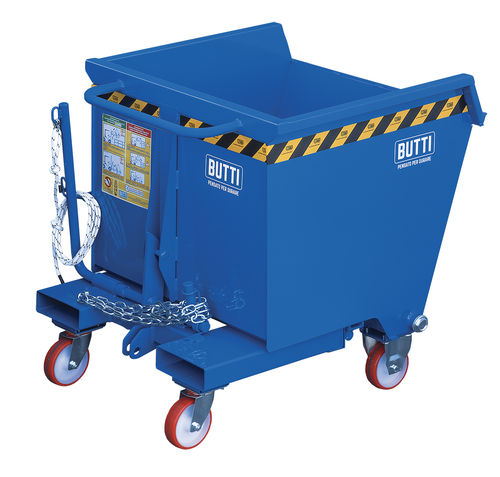 Volquete basculante de metal - 748R - BUTTI - de acero / para residuos / para carretilla elevadora