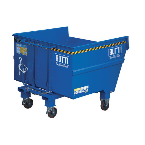 Volquete basculante para residuos - 756R - BUTTI - para carretilla elevadora / para apiladora / con ruedas