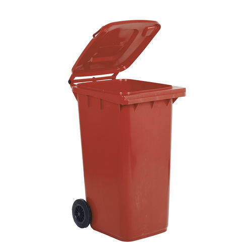 Contenedor de residuos de polietileno - 941L120 - BUTTI - con 2 ruedas / con asidero / de pedal