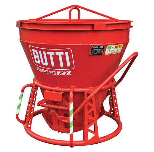 Cubo para hormigón cónico - 203ZTEK - BUTTI - de fondo abrible