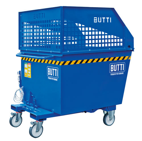 Volquete basculante para residuos - 77B2200R - BUTTI - para carretilla elevadora / para apiladora / con ruedas