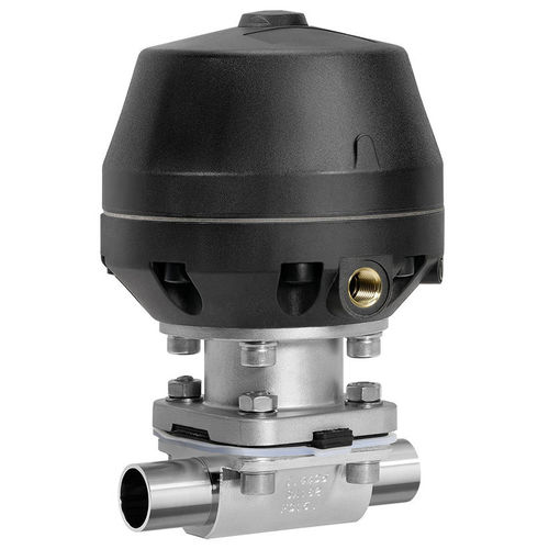 Válvula de membrana - 687 - GEMÜ Gebrüder Müller Apparatebau GmbH & Co. KG - con control neumático / de toma de muestras / con brida