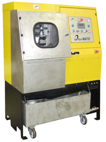 Rectificadora de disco vertical - ONE MATIC - 3R RECHERCHES & REALISATIONS REMY - de probetas de hormigón / controlada por PLC
