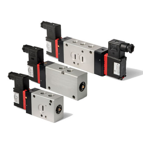 Distribuidor neumático de cajón - S series - HOERBIGER Automatisierungstechnik GmbH - accionado por solenoide / de 3/2 vías / de 5/2 vías