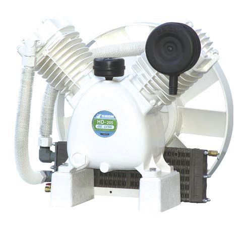 Compresor de pistón - HD series - SWAN AIR COMPRESSOR - de aire / con motor eléctrico / estacionario