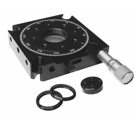 Platina de posicionamiento rotativa - 860-0140 - EKSMA Optics - manual / 1 eje