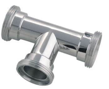 Racor hidráulico - 420 series - Morsello Inox srl - de rosca / en T / de acero inoxidable