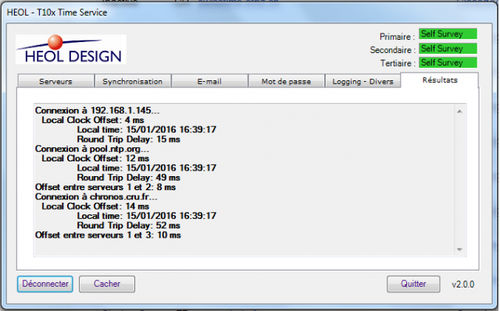 Software de diseño - heol design - servidor / de sincronización horaria / Windows