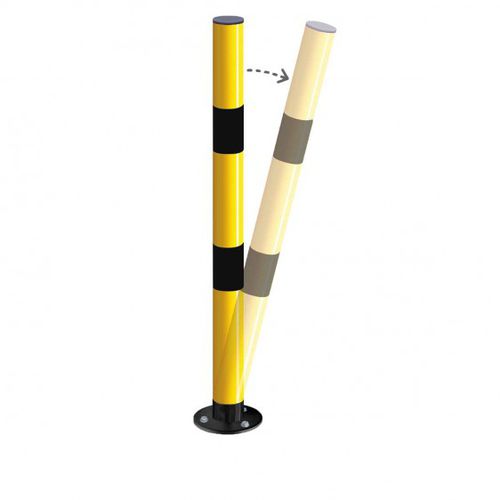Bolardo fijo flexible - LEO15820 - DISSET ODISEO, S.L. - de alta visibilidad / de polímero