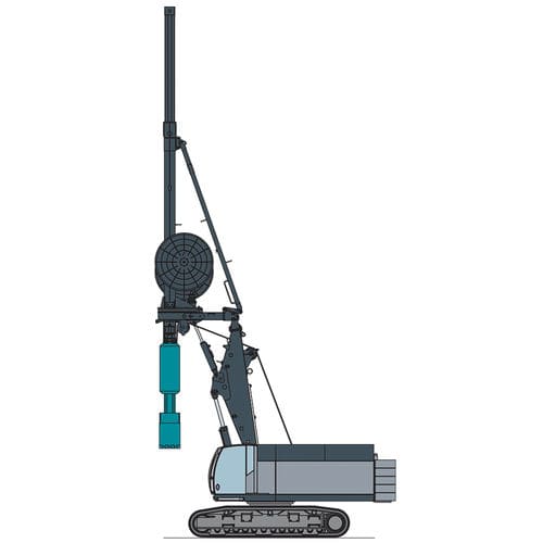 Perforadora para muros pantalla - KRC 2HD - B300 XP-2 - CASAGRANDE - Foundation Division - con orugas / rotativa / hidráulica