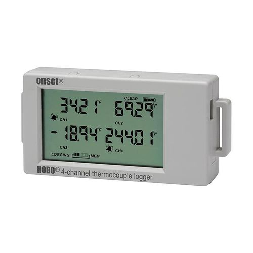 Registrador de datos de temperatura - HOBO UX120 - ONSET - USB / con pantalla LCD / para termopar