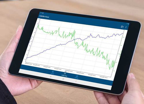 Aplicación móvil configuración - HOBOconnect - ONSET - de grabadora de datos / de gestión de datos / Bluetooth