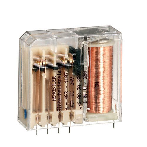 Relé electromecánico DC - H-463 - HENGSTLER - para circuito impreso / de potencia / IEC