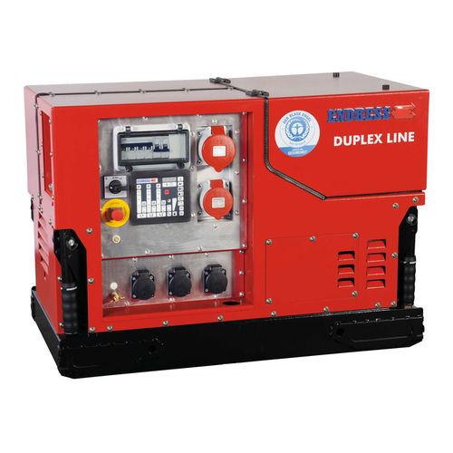 Grupo electrógeno con motor de gasolina - ESE 1408 DBG ES DUPLEX - ENDRESS Elektrogerätebau GmbH - monofásico / estacionario / inyección indirecta