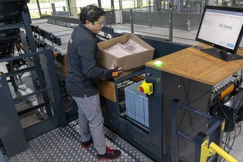 Puesto de trabajo de filmación de inspección - VANDERLANDE - de pesaje / industrial / ergonómico
