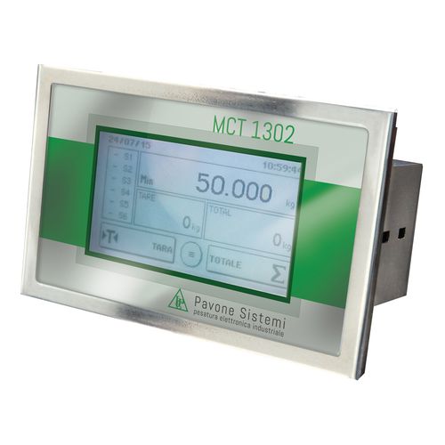 Controlador de pesaje con pantalla táctil - MCT 1302 - Pavone sistemi
