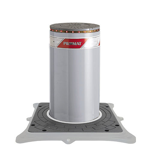 Bolardo retráctil automático - 275/P 500A - PILOMAT - hidráulico / de acero inoxidable