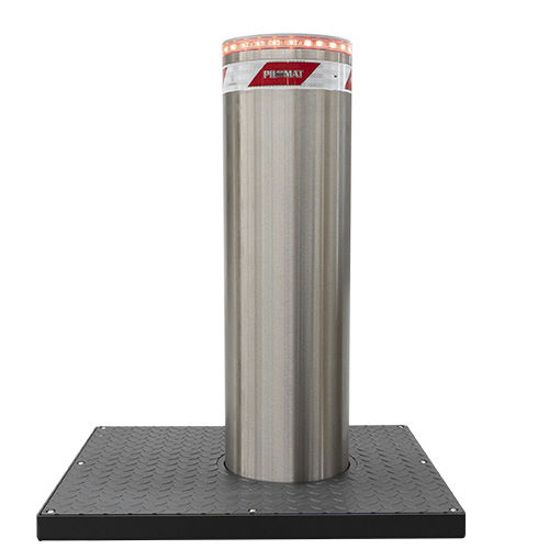 Bolardo retráctil automático - 275/K12 900A - PILOMAT - hidráulico / de acero inoxidable / alta seguridad