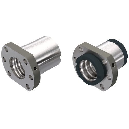 Tuerca con collar - KGF-D series - NEFF-Gewindetriebe - de bolas / de acero / para tornillo de bolas