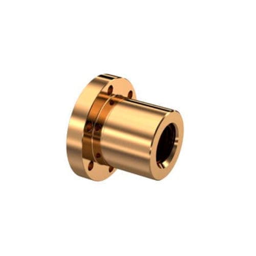 Tuerca con collarín - TGM-EFM series - NEFF-Gewindetriebe - cilíndrica / de latón / de bronce