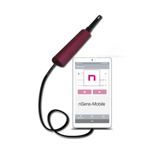Aparato de medición temperatura - nSens Mobile - Novasina AGnsens-ht-eis - de presión / humedad relativa / de presión