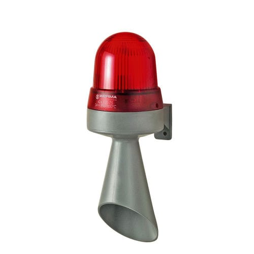 Claxon de alarma de incendio - 424.120.75 - WERMA - con avisador luminoso de LED