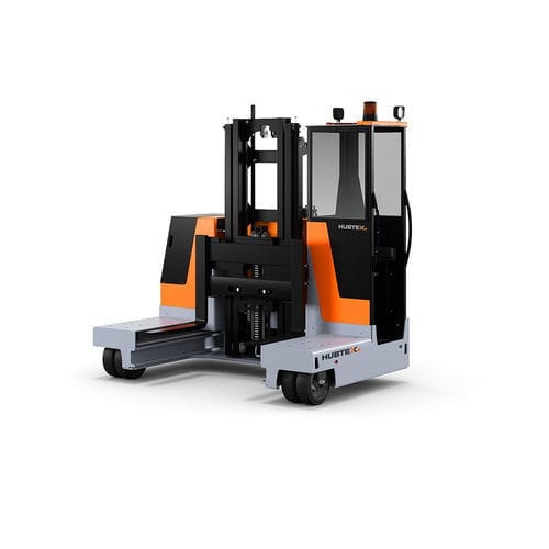 Carretilla elevadora lateral de 3 ruedas - BASIX - HUBTEX - eléctrica / con operador sentado / para interior
