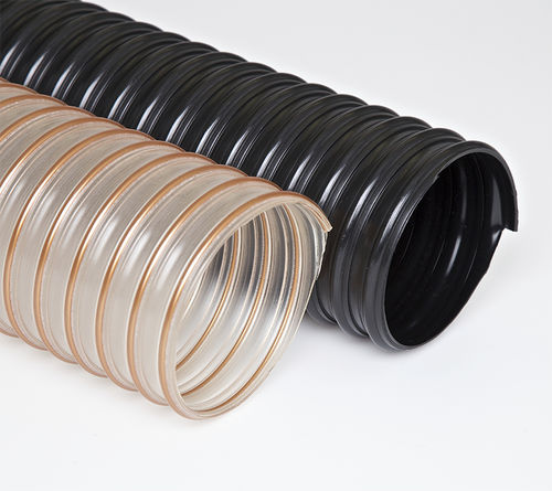 Manguera para productos químicos - Flx-Thane® HD - Flexaust - de baja temperatura / barnizada con poliuretano