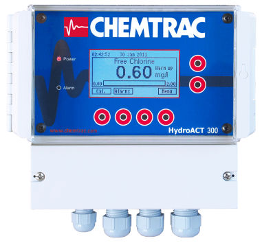 Analizador de cloro - HydroACT 300 - Chemtrac - de concentración / integrable / de regulación de temperatura