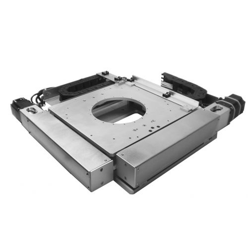 Platina de posicionamiento XY - XY-OF-UL-350X350 - IntelLiDrives, Inc. - rotativa / motorizada / 3 ejes