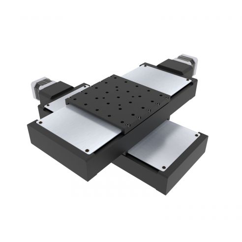 Platina de posicionamiento XY - XY-BSMA-140H-100X100 - IntelLiDrives, Inc. - motorizada / 2 ejes / de precisión