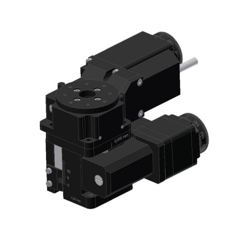 Platina de posicionamiento vertical - MLVT-40-13+RTHM-174 - IntelLiDrives, Inc. - rotativa / motorizada / 2 ejes