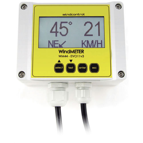Visualizador para anemómetro - WM44-EVO11 - NUOVA CEVA Automation - LCD / 128 x 64 / de exterior