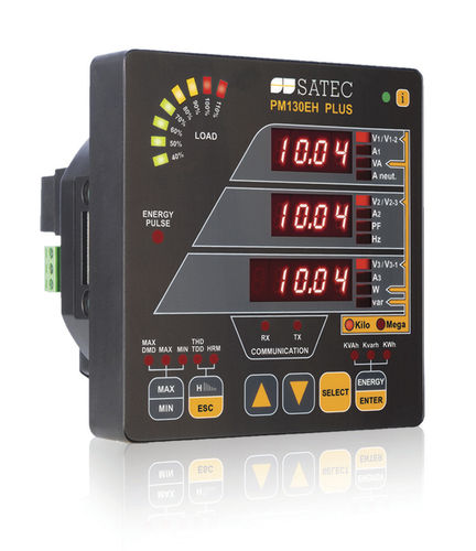 Dispositivo de medición de potencia contador eléctrico - PM130EH PLUS - SATEC - frecuencímetro / multímetro / digital