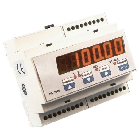 Indicador transmisor de pesaje digital - PS-104 series - Vishay Nobel Transducers - en riel DIN / resistente al agua / analógico