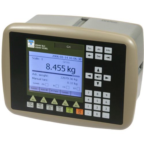 Indicador de pesaje visualizador LCD - G4 - Vishay Nobel Transducers - empotrable / en riel DIN / resistente al agua