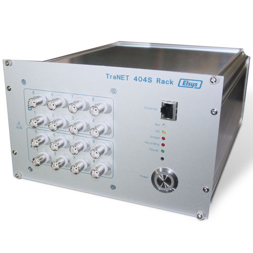 Sistema de adquisición de datos de tensión - TraNET FE - Elsys AG - 16 canales / rack de 19" / enchufable