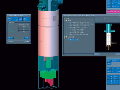 Software de CAD - TEBIS - para electrodo