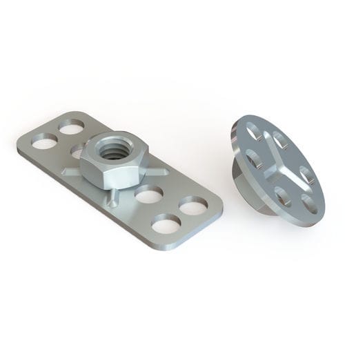 Tuerca con base con tuerca - DRC series - Specialinsert s.r.l. - pegada / moldeado / de acero inoxidable