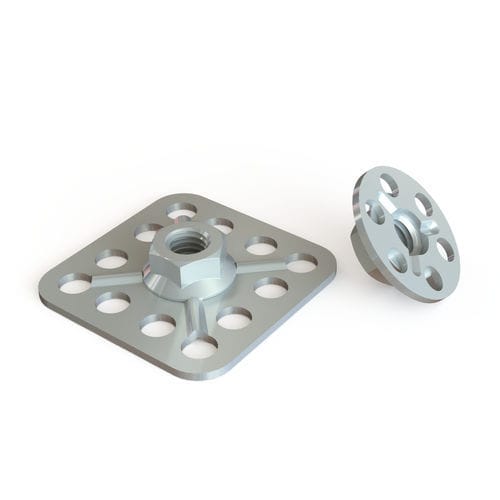 Tuerca con base con tuerca - DFP series - Specialinsert s.r.l. - pegada / moldeado / de acero inoxidable