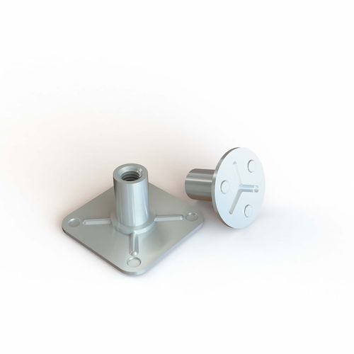 Tuerca con base con machón - BRCY series - Specialinsert s.r.l. - pegada / moldeado / de acero inoxidable