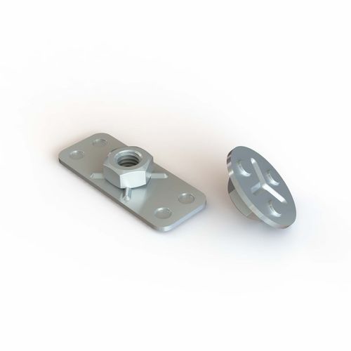 Tuerca con base con tuerca - DRCY series - Specialinsert s.r.l. - pegada / moldeado / de acero inoxidable