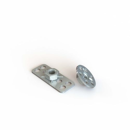 Tuerca con base con tuerca - DRPY series - Specialinsert s.r.l. - pegada / moldeado / de acero inoxidable