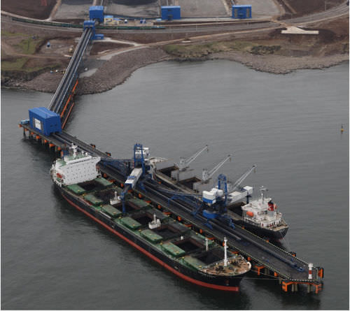 Cargador de barcos para carbón - 3 500 t/h | Wanino - TAKRAF