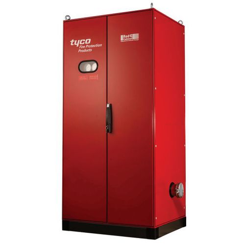 Armario de seguridad - DV-5 Red-E - Total - de suelo / con puertas dobles
