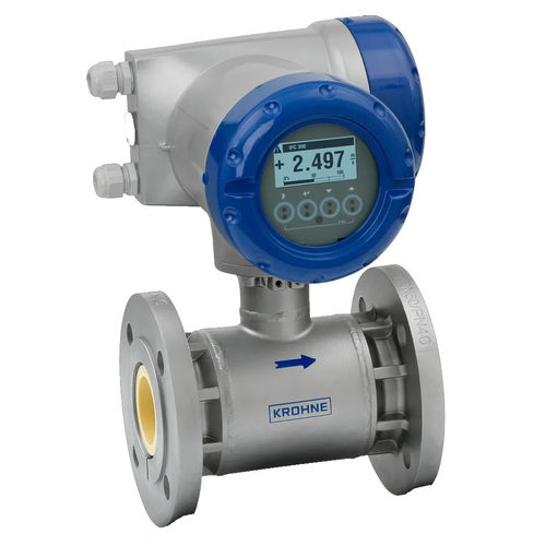 Caudalímetro electromagnético - OPTIFLUX 7300 - KROHNE Messtechnik GmbH - volumétrico / para líquido conductor / para fluido agresivo